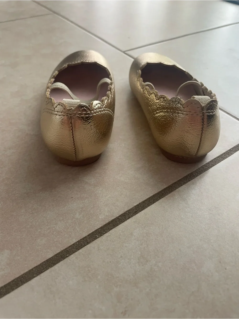 Gold Girls' Mary Jane Ballet Flats - (Brand: Carters)